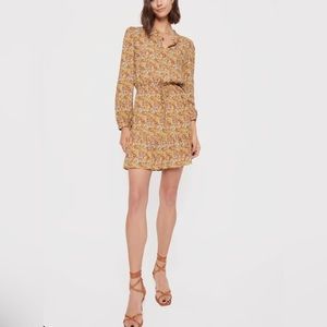 Rebecca Minkoff Helen Floral Dress. Color: Golden Yellow. Multi: Floral